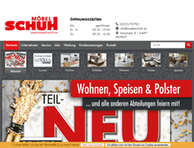 Tablet Screenshot of moebel-schuh.de